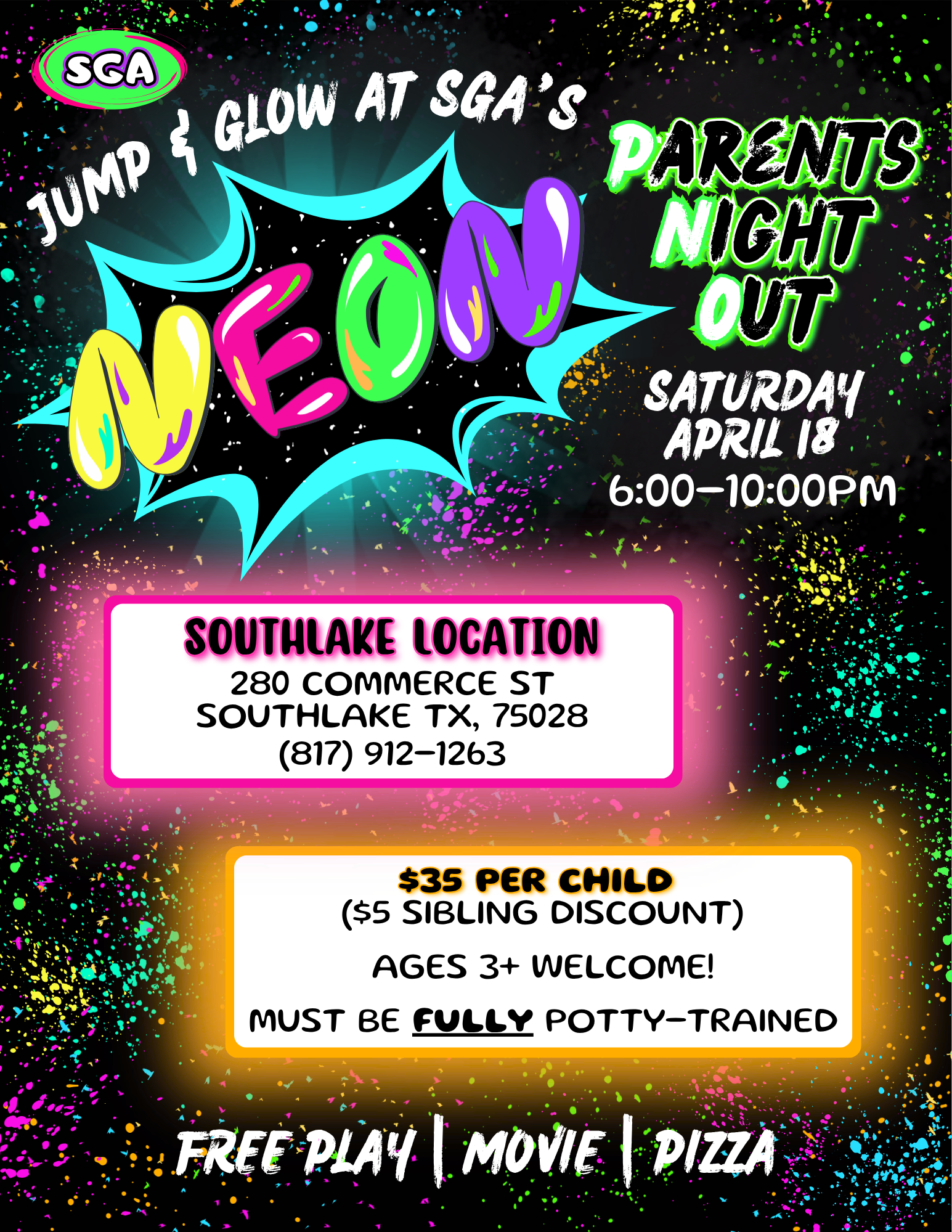 Southlake Neon PNO Flyer