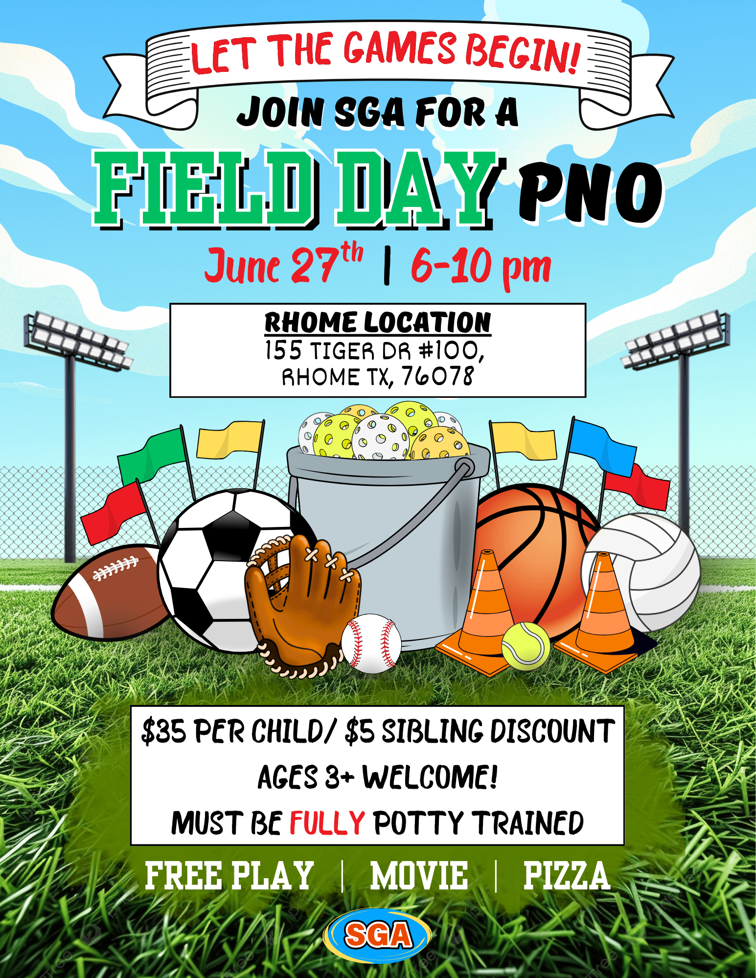 Rhome Field Day PNO Flyer