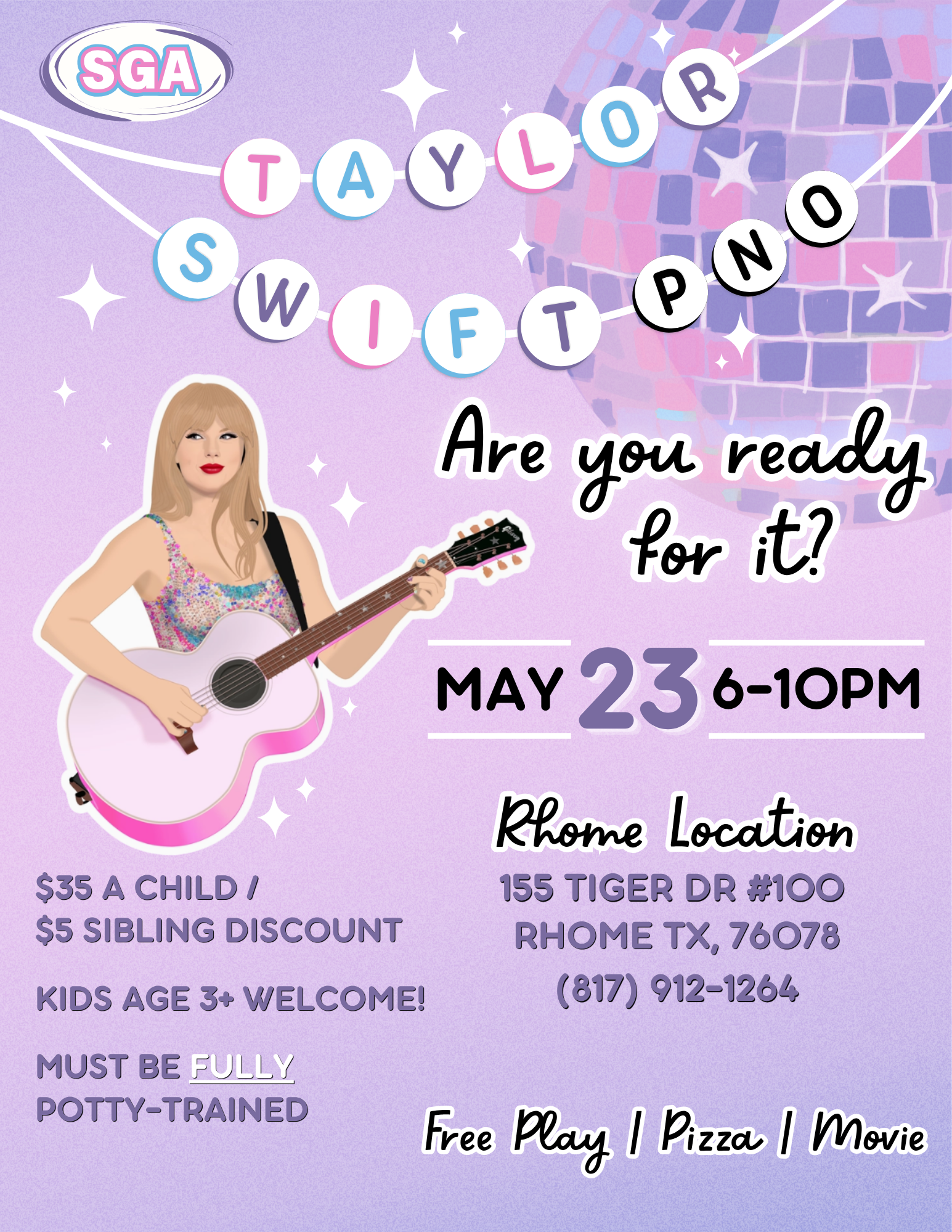Rhome Taylor Swift PNO Flyer