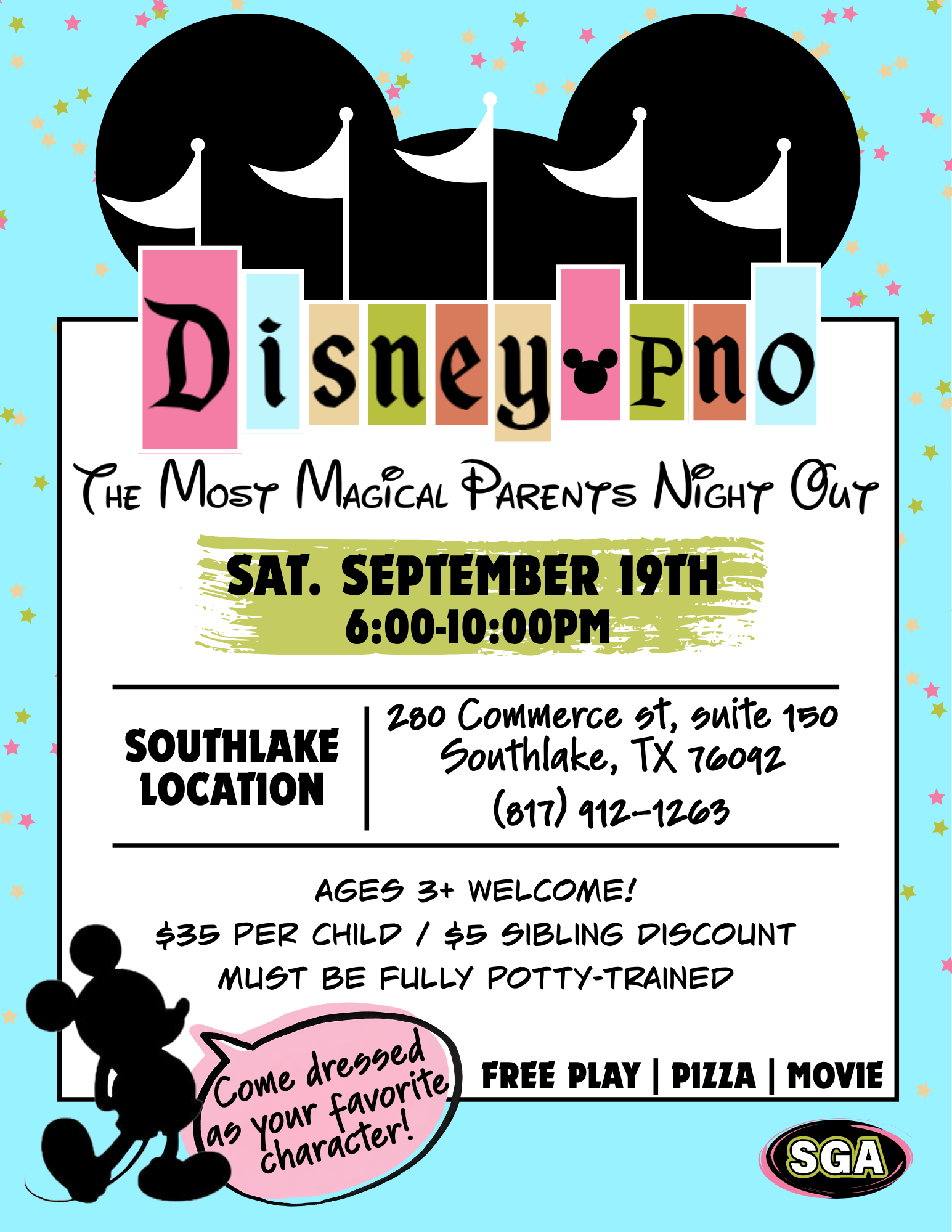 Southlake Disney PNO Flyer
