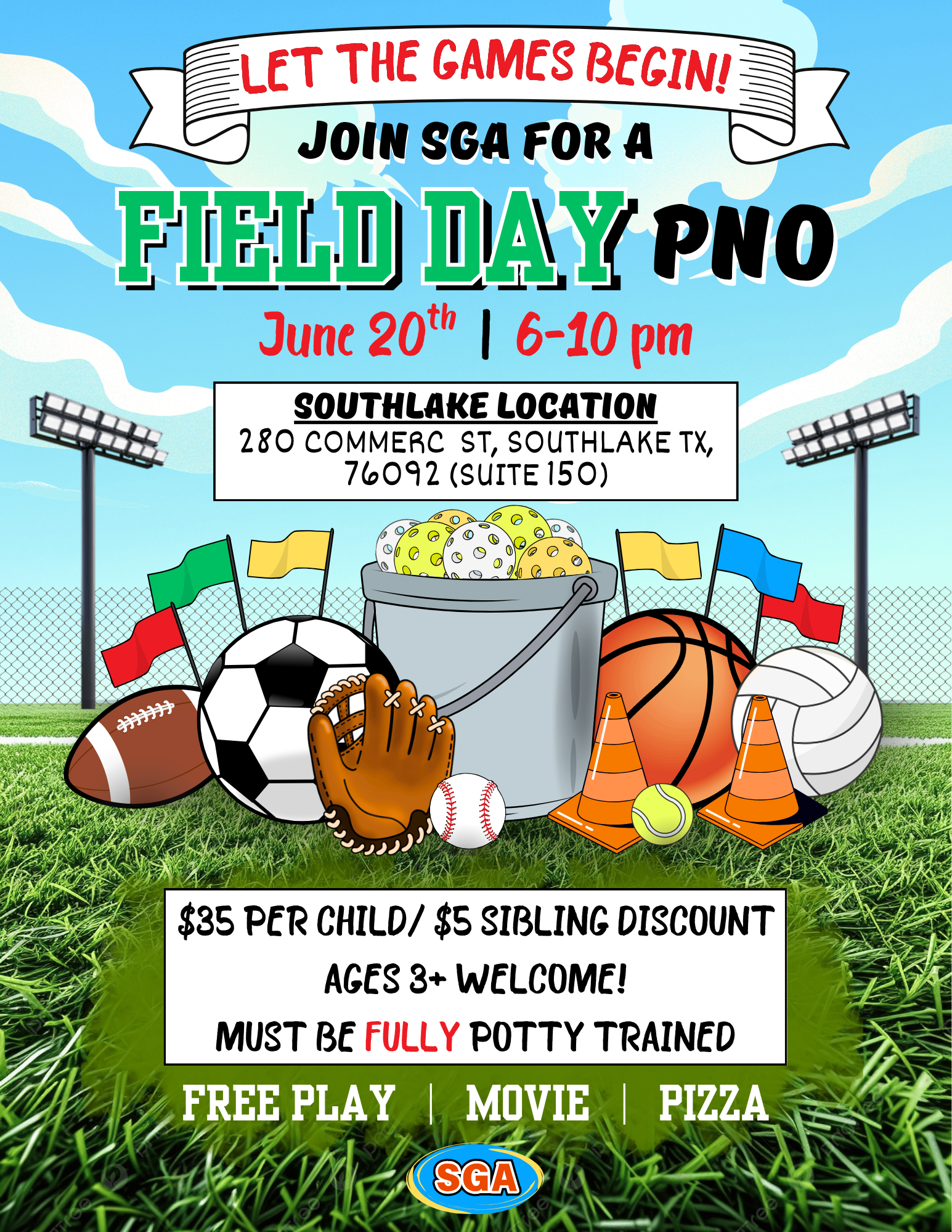 Southlake Field Day PNO Flyer